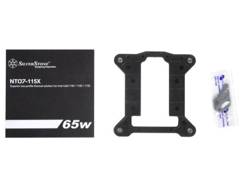 Silverstone SST-NT07-115X system chłodzenia komputerów Chipset Chlodnica/wentylator 8 cm Czarny, Metaliczny