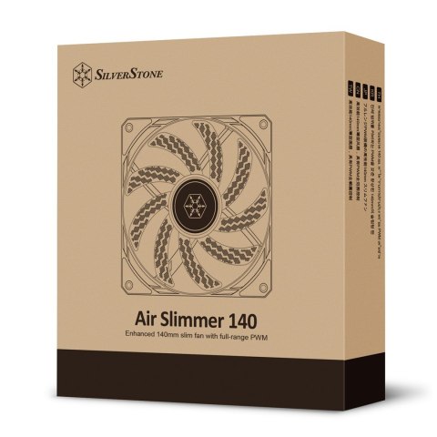 Silverstone SST-AS140B system chłodzenia komputerów Obudowa komputera Wentylator 14 cm Czarny 1 szt.