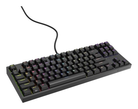 KLAWIATURA DLA GRACZY GENESIS THOR 404 TKL US PODŚWIETLENIE RGB MECHANICZNA CZARNA KAILH BOX BROWN KLAWIATURA DLA GRACZY GENESIS THOR 404 TKL US PODŚWIETLENIE RGB MECHANICZNA CZARNA KAILH BOX BROWN