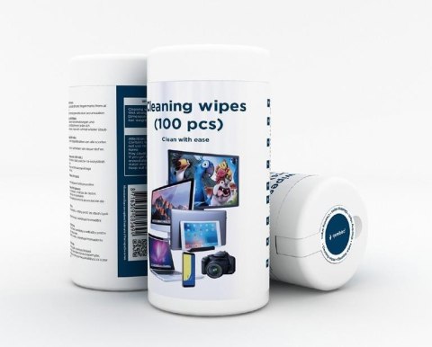 CLEANING WIPES 100PCS/CK-AWW100-01 GEMBIRD CLEANING WIPES 100PCS/CK-AWW100-01 GEMBIRD