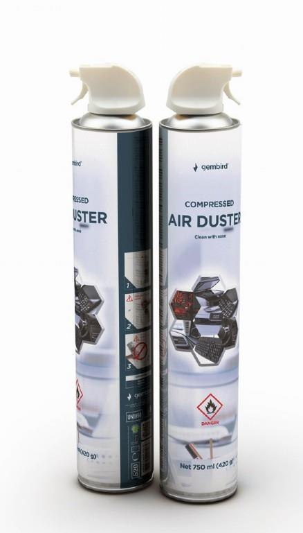 COMPRESSED AIR DUSTER 750ML/CK-CAD-FL750-01 GEMBIRD COMPRESSED AIR DUSTER 750ML/CK-CAD-FL750-01 GEMBIRD