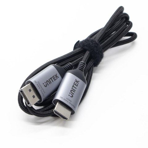 UNITEK KABEL DISPLAYPORT 1.4 DO HDMI 2.1, 8K, 1,8M UNITEK KABEL DISPLAYPORT 1.4 DO HDMI 2.1, 8K, 1,8M