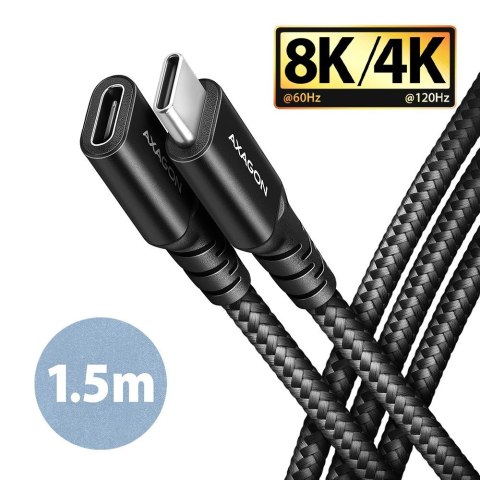 Axagon BUCM32-CF15AB kabel USB USB 3.2 Gen 2x2 1,5 m USB C Czarny Axagon BUCM32-CF15AB kabel USB USB 3.2 Gen 2x2 1,5 m USB C Czarny