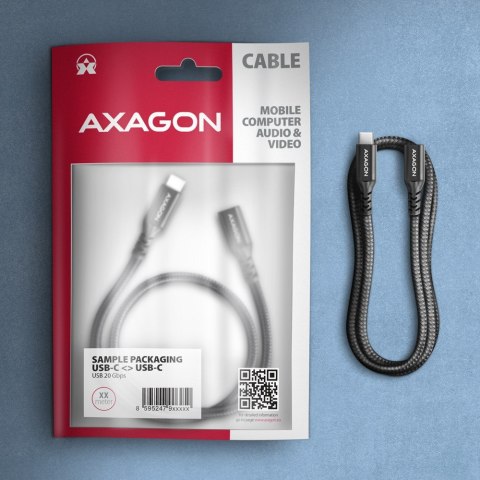 Axagon BUCM32-CF15AB kabel USB USB 3.2 Gen 2x2 1,5 m USB C Czarny Axagon BUCM32-CF15AB kabel USB USB 3.2 Gen 2x2 1,5 m USB C Czarny