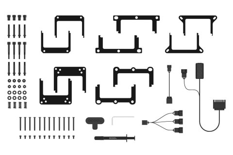 Alphacool Eisbaer Pro Aurora 360 Procesor Chłodnica cieczy all-in-one 12 cm Czarny, Biały 1 szt.