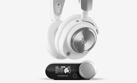Steelseries Arctis Nova Pro Wireless Zestaw słuchawkowy Przewodowy i Bezprzewodowy Opaska na głowę Gaming Bluetooth Srebrny, Bia Steelseries Arctis Nova Pro Wireless Zestaw słuchawkowy Przewodowy i Bezprzewodowy Opaska na głowę Gaming Bluetooth Srebrny, Bia