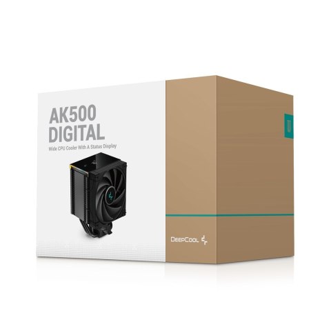 DeepCool AK500 Digital Procesor Chłodnica powietrza 12 cm Czarny 1 szt.