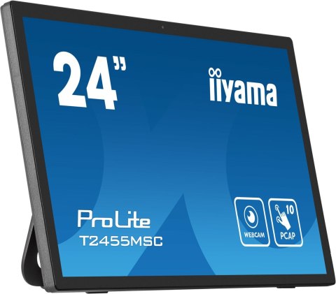 Iiyama T2455MSC-B1 signage display Płaski panel Digital Signage 61 cm (24") LED 400 cd/m2 Full HD Czarny Ekran dotykowy Iiyama T2455MSC-B1 signage display Płaski panel Digital Signage 61 cm (24") LED 400 cd/m2 Full HD Czarny Ekran dotykowy