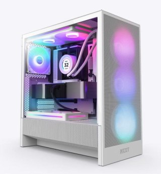 CASE MIDITOWER ATX W/O PSU/WHITE H5 FLOW RGB 2024 NZXT