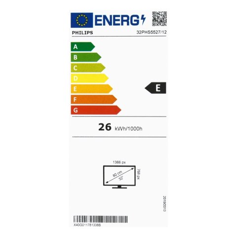 Telewizor Philips 32PHS5527/12 LED 32'' HD Ready Dolby Bass DVB-T2 Srebrny Telewizor Philips 32PHS5527/12 LED 32'' HD Ready Dolby Bass DVB-T2 Srebrny