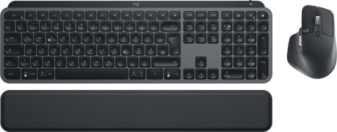 Zestaw bezprzewodowej klawiatury i myszki MX Keys S - grafitowy, wersja niemiecka