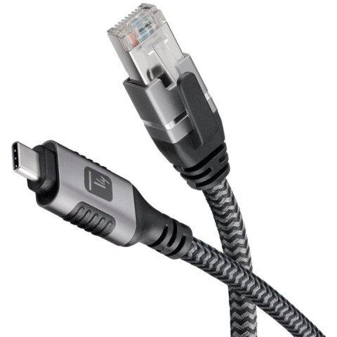 Techly ICOC U3C-RJ45-010 kabel sieciowy Srebrny, Czarny 1 m Cat6 F/UTP (FTP) Techly ICOC U3C-RJ45-010 kabel sieciowy Srebrny, Czarny 1 m Cat6 F/UTP (FTP)
