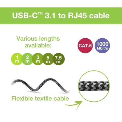 Techly ICOC U3C-RJ45-010 kabel sieciowy Srebrny, Czarny 1 m Cat6 F/UTP (FTP) Techly ICOC U3C-RJ45-010 kabel sieciowy Srebrny, Czarny 1 m Cat6 F/UTP (FTP)
