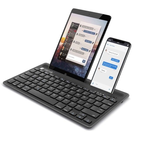 Techly ICTBK102U klawiatura Uniwersalne Bluetooth QWERTY Angielski Czarny