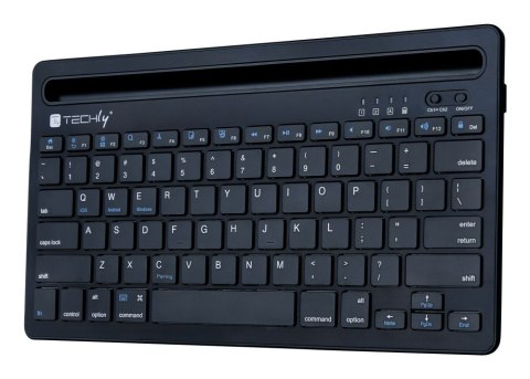 Techly ICTBK102U klawiatura Uniwersalne Bluetooth QWERTY Angielski Czarny