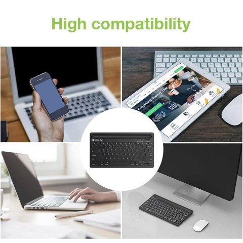 Techly ICTBK102U klawiatura Uniwersalne Bluetooth QWERTY Angielski Czarny