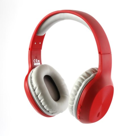 FREESTYLE BLUETOOTH HEADPHONES WITH MICROPHONE SŁUCHAWKI NAUSZNE Z MIKROFONEM RED [44459]