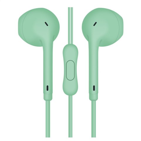 FREESTYLE EARPHONES MINI JACK + MIC MACAROON STYLE GREEN [45758] TE