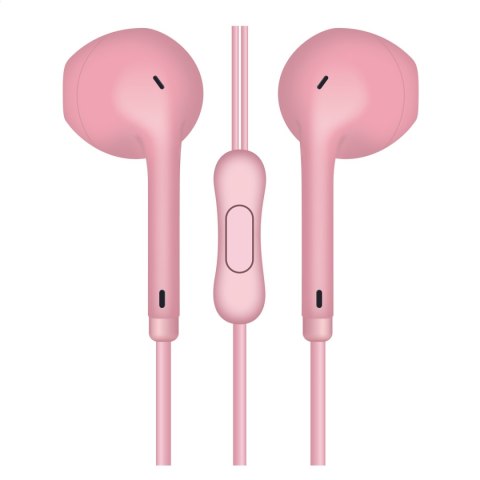 FREESTYLE EARPHONES MINI JACK + MIC MACAROON STYLE PINK [45760] TE