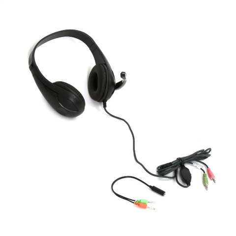 FREESTYLE HI-FI STEREO SŁUCHAWKI NAUSZNE + MIC + ADAPTER HI-FI STEREO HEADPHONES WITH MIC AND ADAPTER BLACK [42675] TE