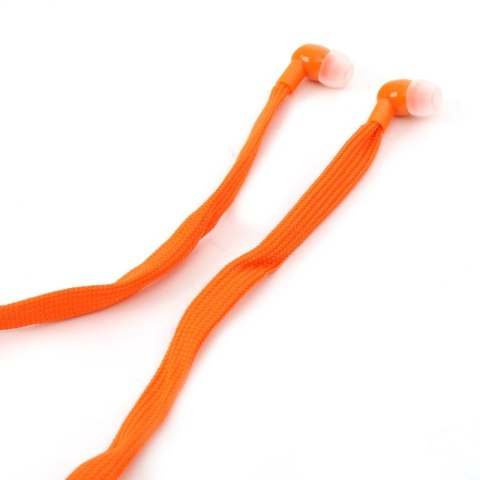 FREESTYLE SHOELACE EARPHONES + MIC SŁUCHAWKI DOUSZNE Z MIKROFONEM SHOELACE ORANGE [42779] TE