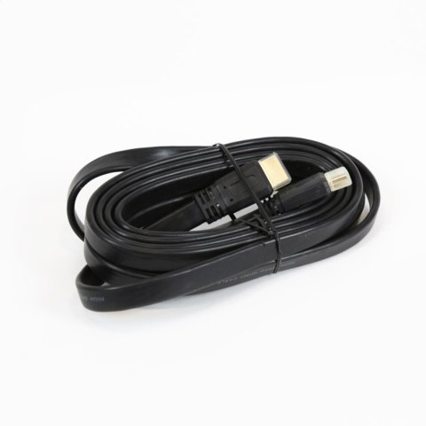 OMEGA HDMI KABEL CABLE FLAT 1.4 4K 5M BLACK [41849]