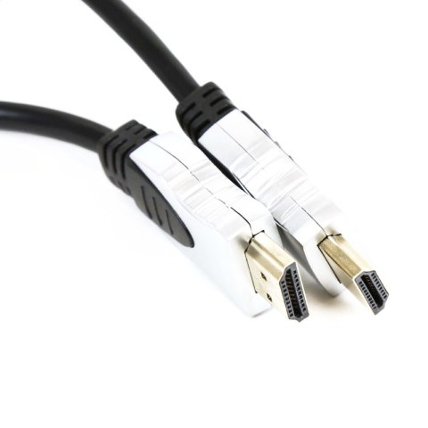 OMEGA HDMI KABEL CABLE GOLD 1.4 4K 5M BLACK [41852]