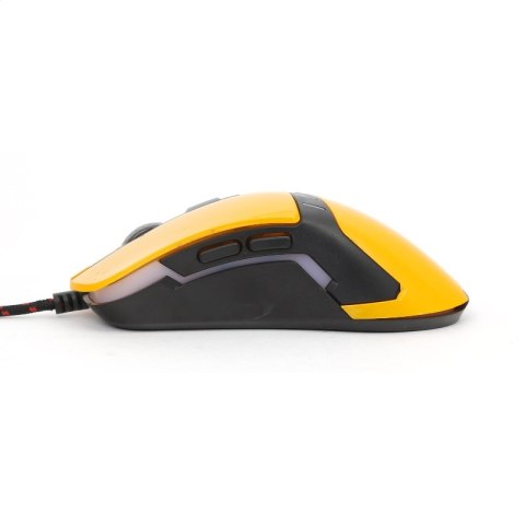 OMEGA VARR MYSZ MOUSE GAMING 1200/160/2400/3200 DPI YELLOW [41785] TE