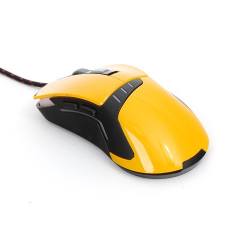 OMEGA VARR MYSZ MOUSE GAMING 1200/160/2400/3200 DPI YELLOW [41785] TE