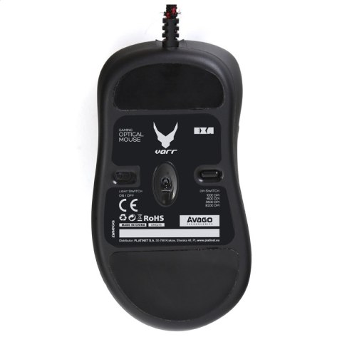 OMEGA VARR MYSZ MOUSE GAMING LASER PRO AVAGO A9800 800-8200 DPI [43564] TE