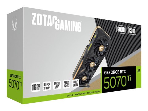 Karta graficzna ZOTAC GAMING GeForce RTX 5070 Ti SOLID 16GB Karta graficzna ZOTAC GAMING GeForce RTX 5070 Ti SOLID 16GB