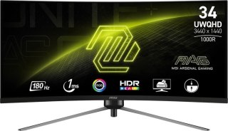 Monitor MSI MAG 345CQR (34" /VA /180Hz /3440 x 1440 /Czarny)
