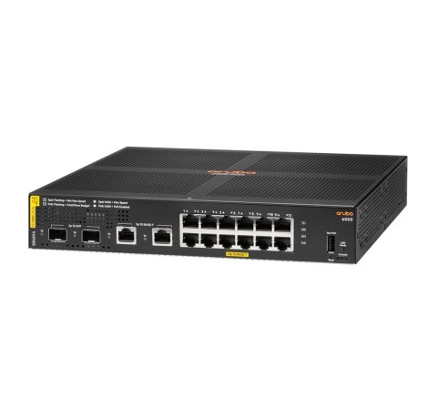 Aruba 6000 12G Class4 PoE 2G/2SFP 139W Zarządzany L3 Gigabit Ethernet (10/100/1000) Obsługa PoE 1U Aruba 6000 12G Class4 PoE 2G/2SFP 139W Zarządzany L3 Gigabit Ethernet (10/100/1000) Obsługa PoE 1U