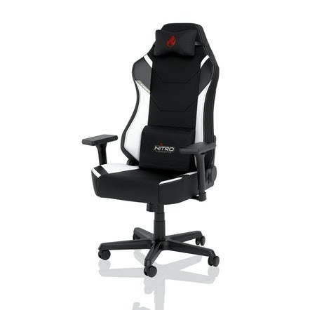 Nitro Concepts X1000 Fotel dla gracza Tapicerowane siedzisko Czarny, Biały Nitro Concepts X1000 Fotel dla gracza Tapicerowane siedzisko Czarny, Biały