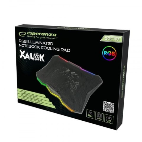 ESPERANZA PODSTAWKA CHŁODZĄCA GAMING RGB XALOK EGC110 ESPERANZA PODSTAWKA CHŁODZĄCA GAMING RGB XALOK EGC110
