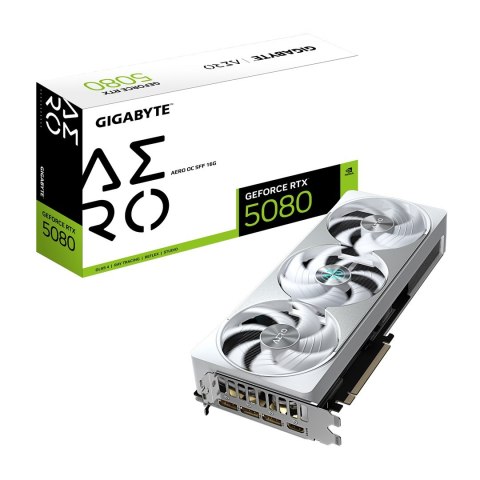 Karta graficzna Gigabyte GeForce RTX 5080 AERO OC 16GD SFF Karta graficzna Gigabyte GeForce RTX 5080 AERO OC 16GD SFF