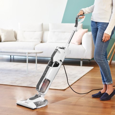 Polti Vaporetto 3 Clean Odkurzacz pionowy Prąd przemienny Suchy i Mokry Pianka Bez worka 0,5 l 1800 W Biały Polti Vaporetto 3 Clean Odkurzacz pionowy Prąd przemienny Suchy i Mokry Pianka Bez worka 0,5 l 1800 W Biały