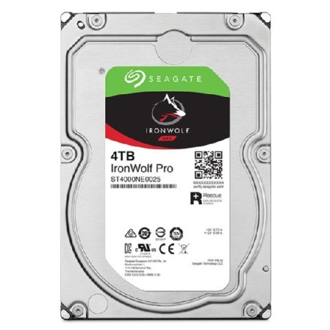 Seagate IronWolf Pro ST4000NT001 dysk twardy 4 TB 7200 RPM 256 MB 3.5" Seagate IronWolf Pro ST4000NT001 dysk twardy 4 TB 7200 RPM 256 MB 3.5"