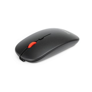 OMEGA MOUSE MYSZ BLUETOOTH RECHARGABLE USB-C WIRELESS BEZPRZEWODOWA ŁADOWALNA USB-C 2.4G 1600DPI OFFICE BLACK [46067]