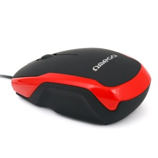OMEGA MYSZ MOUSE PRZEWODOWA BLACK RED [40288] TE