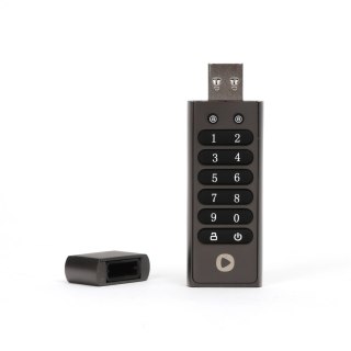 PLATINET PENDRIVE USB 3.2 PIN-Depo METAL HARDWARE ENCRYPTED AES 256 BIT 64GB [45649]