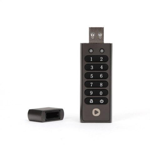 PLATINET PENDRIVE USB 3.2 PIN-Depo METAL HARDWARE ENCRYPTED AES 256 BIT 64GB [45649]