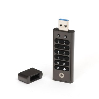 PLATINET PENDRIVE USB 3.2 PIN-Depo METAL HARDWARE ENCRYPTED AES 256 BIT 64GB [45649]