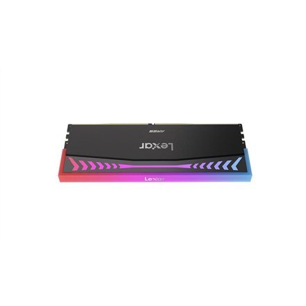 Pamięć Lexar z radiatorem i podświetleniem RGB | ARES | 32 GB | Pamięć DDR5 | 8000 MHz | Komputer PC/serwer Pamięć Lexar z radiatorem i podświetleniem RGB | ARES | 32 GB | Pamięć DDR5 | 8000 MHz | Komputer PC/serwer