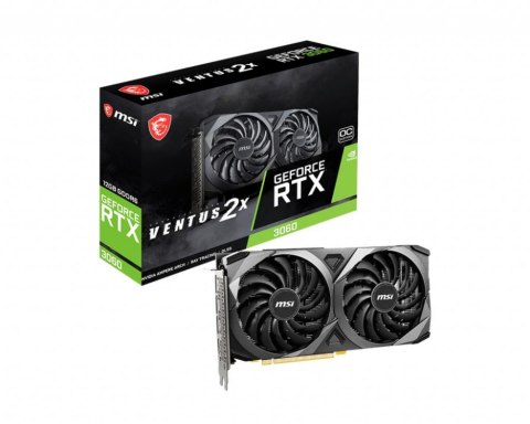 Karta graficzna MSI GeForce RTX 3060 VENTUS 2X 12G OC Karta graficzna MSI GeForce RTX 3060 VENTUS 2X 12G OC