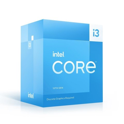 CPU CORE I3-13100F S1700 BOX/3.4G BX8071513100F S RMBV IN CPU CORE I3-13100F S1700 BOX/3.4G BX8071513100F S RMBV IN