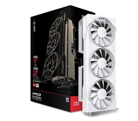 Karta graficzna XFX Swift Radeon RX 9070 OC White Triple Fan Gaming 16GB GDDR6 (97SWFB3W9) Karta graficzna XFX Swift Radeon RX 9070 OC White Triple Fan Gaming 16GB GDDR6 (97SWFB3W9)