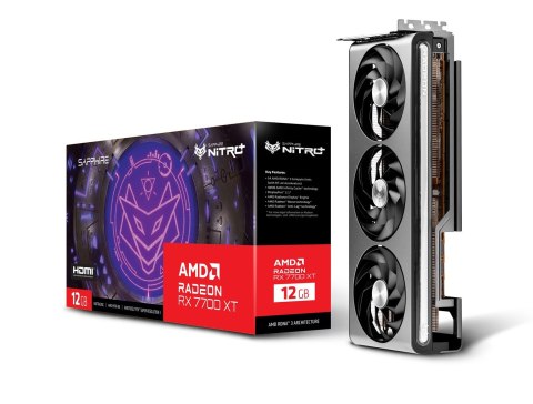 Karta graficzna SAPPHIRE Radeon RX 7700 XT NITRO+ GAMING OC 12GB GDDR6 Karta graficzna SAPPHIRE Radeon RX 7700 XT NITRO+ GAMING OC 12GB GDDR6