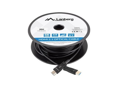 LANBERG KABEL HDMI M/M V2.1 30M 8K OPTYCZNY AOC LANBERG KABEL HDMI M/M V2.1 30M 8K OPTYCZNY AOC