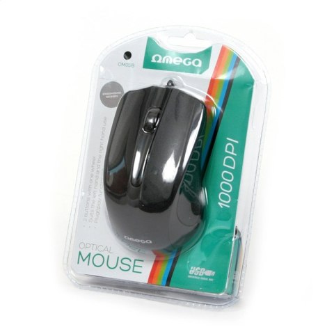 OMEGA MYSZ MOUSE 1000DPI BLACK BLISTER [41786]